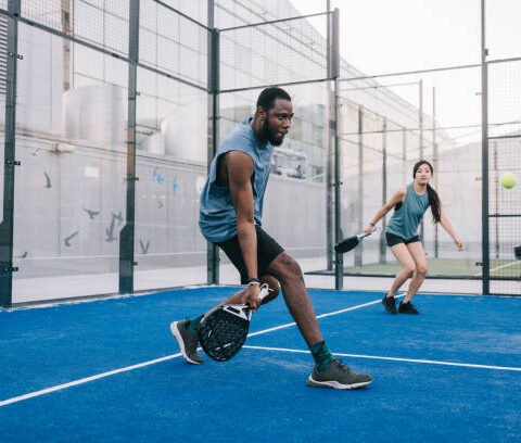 Installation terrain de tennis