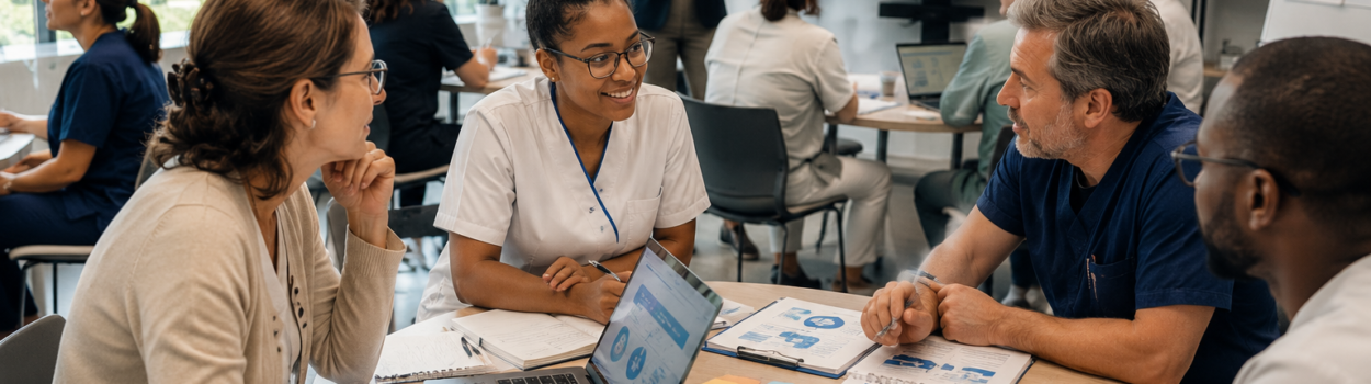 Formation sur l'ia avec des professionnels de la santé.